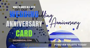 Celebrating 65 Years: Heartfelt Messages for a Diamond Anniversary Card