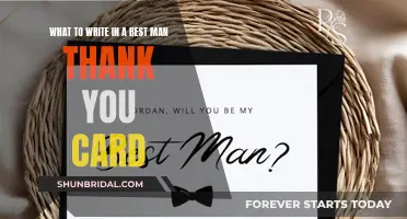 Best Man's Gratitude: Crafting a Heartfelt Thank You Card