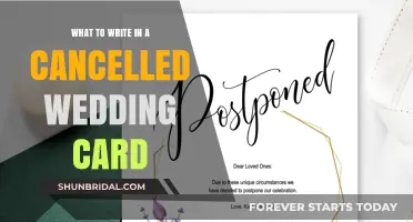 Thoughtful Words for Cancelled Weddings: Crafting a Compassionate Card