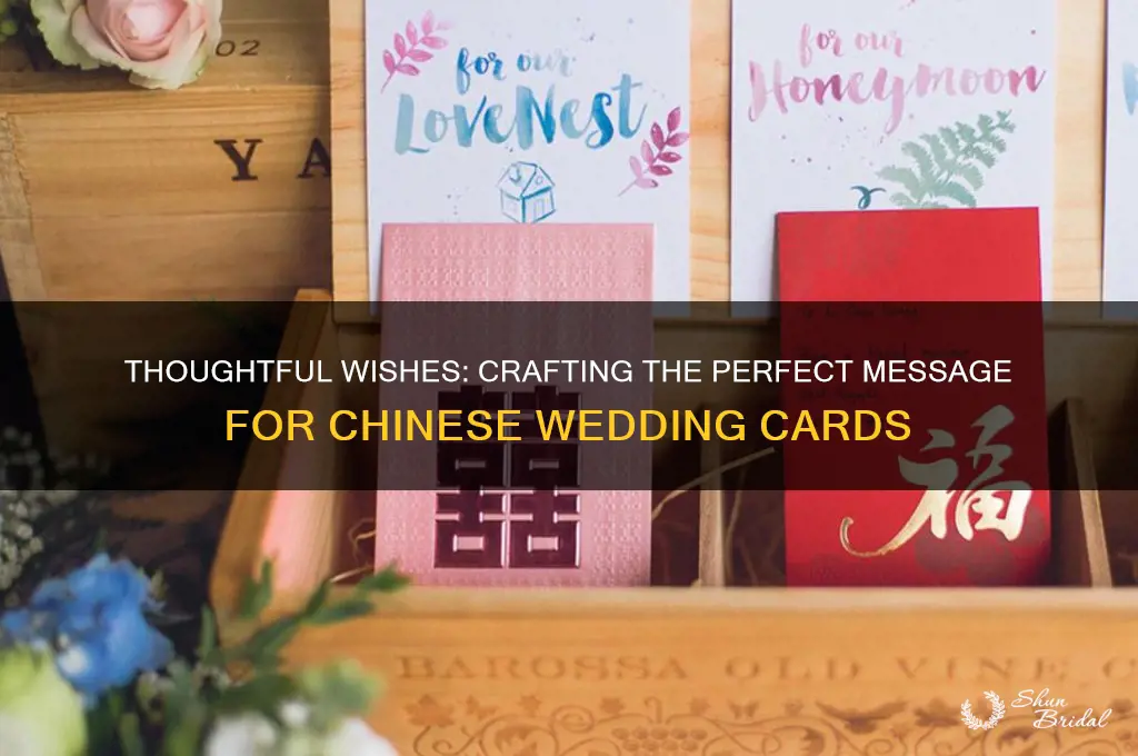 what to write in a chinese wedding card