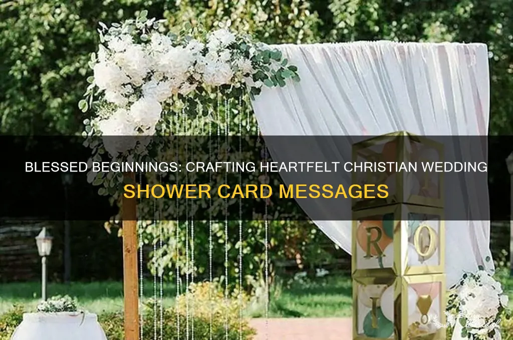 what to write in a christian wedding shower card