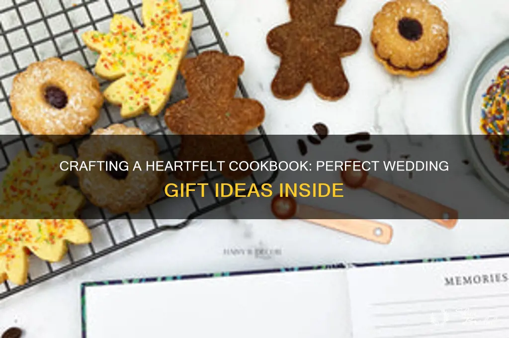 what to write in a cookbook for a wedding gift