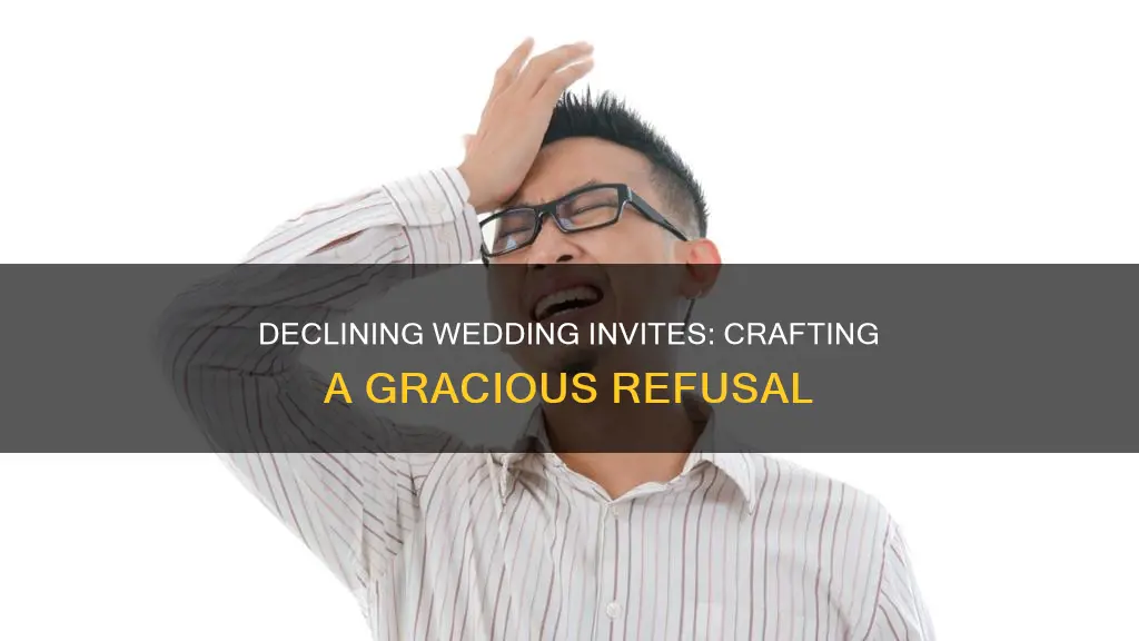 what to write in a decline wedding invitation