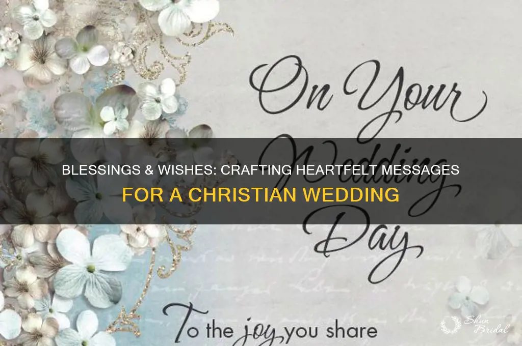 what to write in a friends christian wedding card