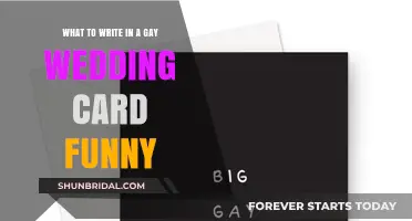 Hilarious Gay Wedding Card Messages: Celebrate Love with Laughter and Wit
