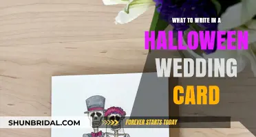 Spooky Vows: Crafting the Perfect Halloween Wedding Card Message