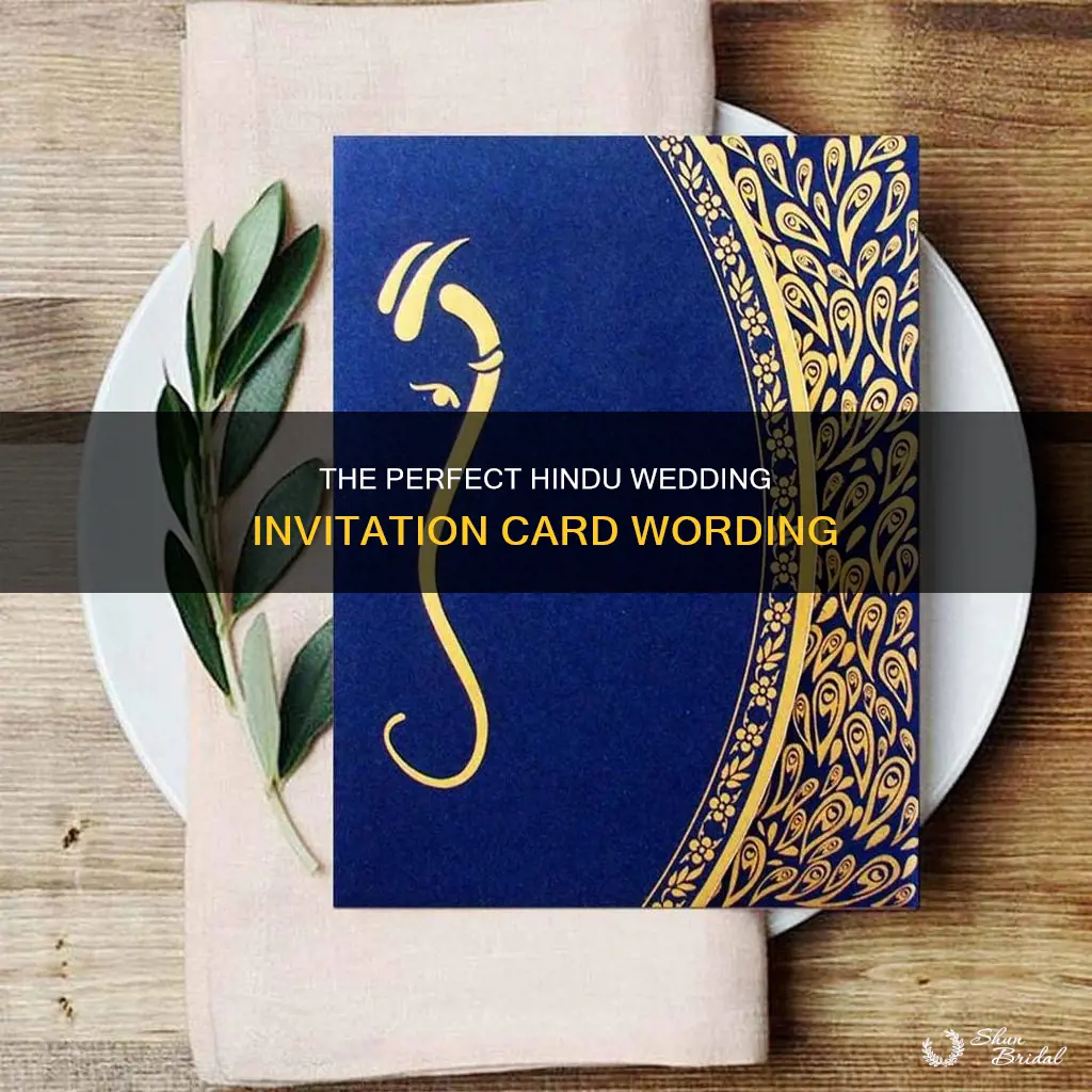 what to write in a hindu wedding invitation card