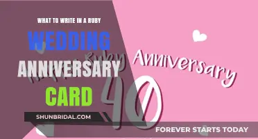 Ruby Wedding Wishes: Crafting the Perfect 40th Anniversary Message