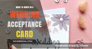 Crafting the Perfect Wedding Acceptance Card: Tips and Ideas