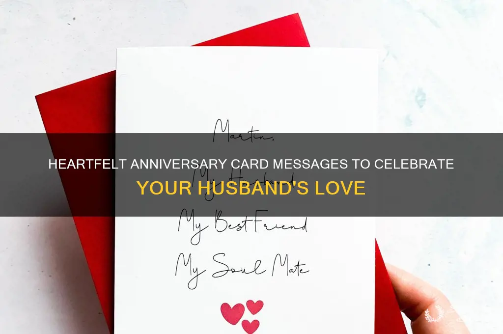 what to write in a wedding anniversary card for husband