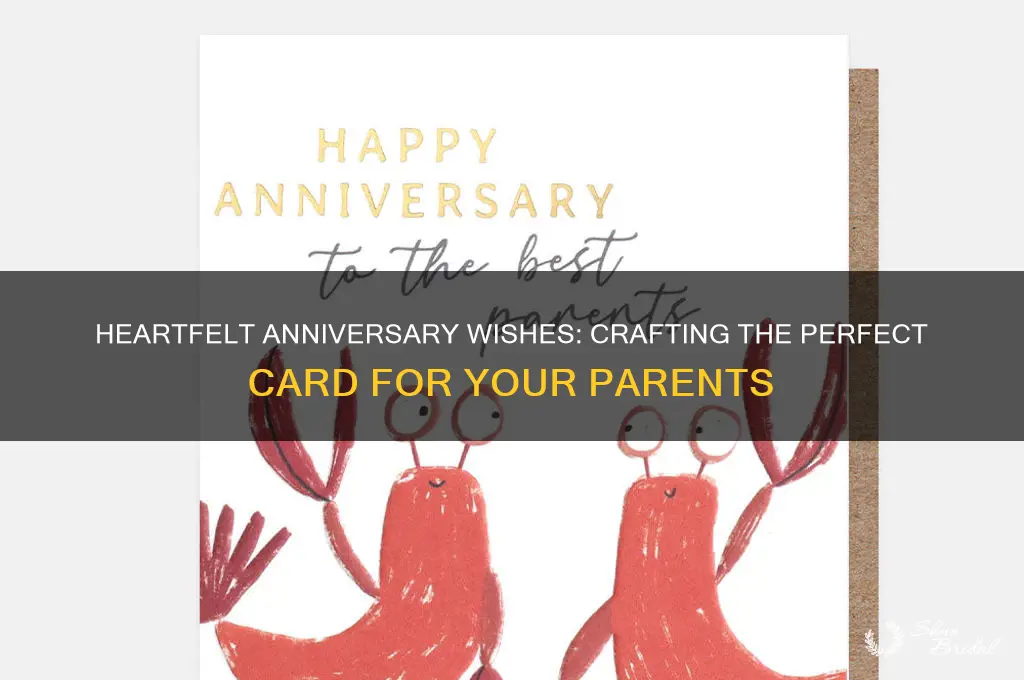 what to write in a wedding anniversary card for parents