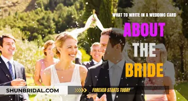Celebrating the Bride: Heartfelt Wedding Card Messages for Her Special Day