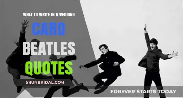 Beatles-Inspired Wedding Card Messages: Love Quotes for the Big Day