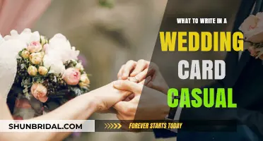 Casual Wedding Card Messages: Warm Wishes for the Happy Couple