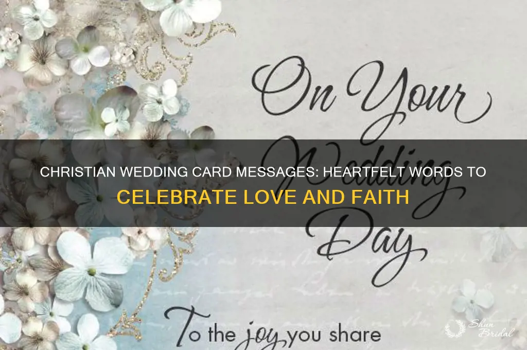 what to write in a wedding card christan