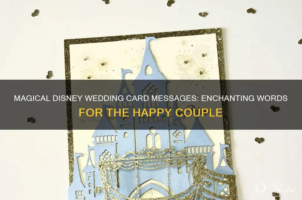 what to write in a wedding card disney