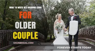 Heartfelt Wedding Card Messages for a Mature Couple's Love Story