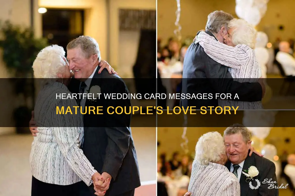 what to write in a wedding card for older couple