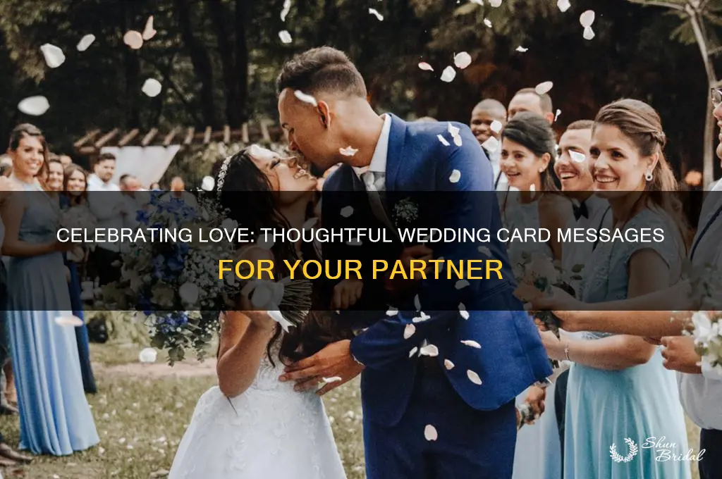 what to write in a wedding card for partnership