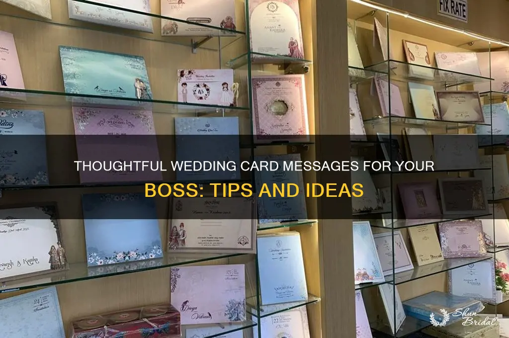 what to write in a wedding card for your boss