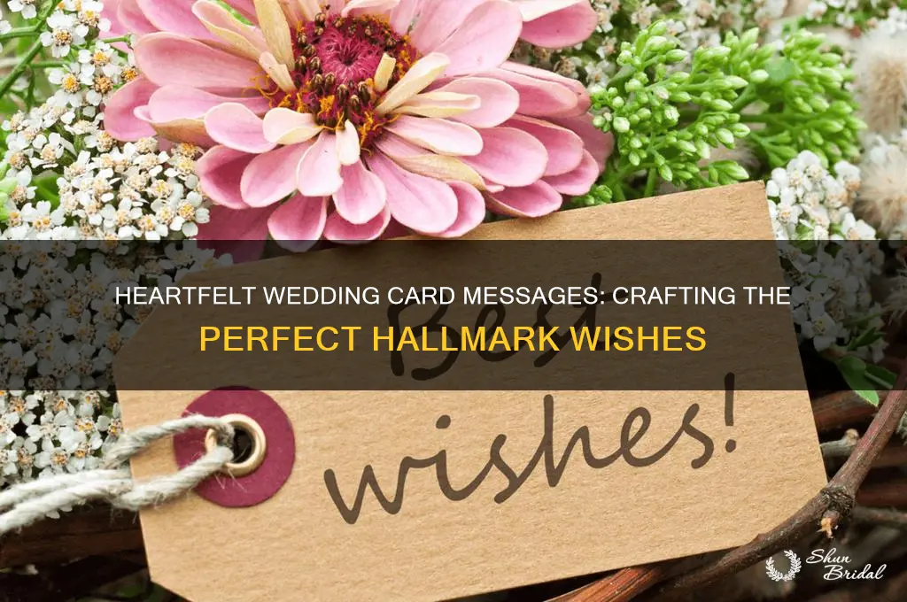 what to write in a wedding card hallmark