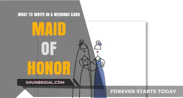 Maid of Honor Wedding Card Messages: Heartfelt Words for the Couple