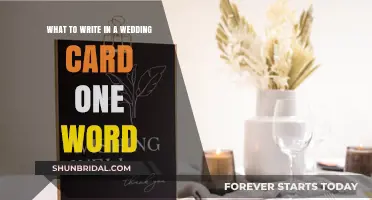 One Word Wedding Card Messages: Simple, Heartfelt, and Memorable Ideas