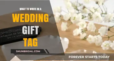 Thoughtful Wedding Gift Tag Messages: Crafting the Perfect Note for the Couple