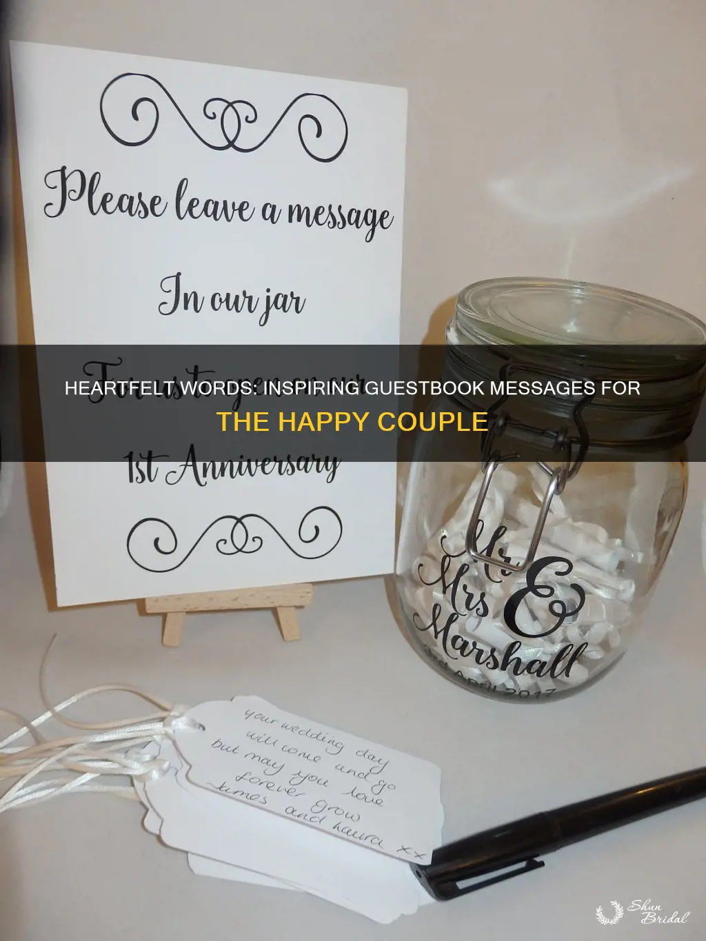 what to write in a wedding guestbook