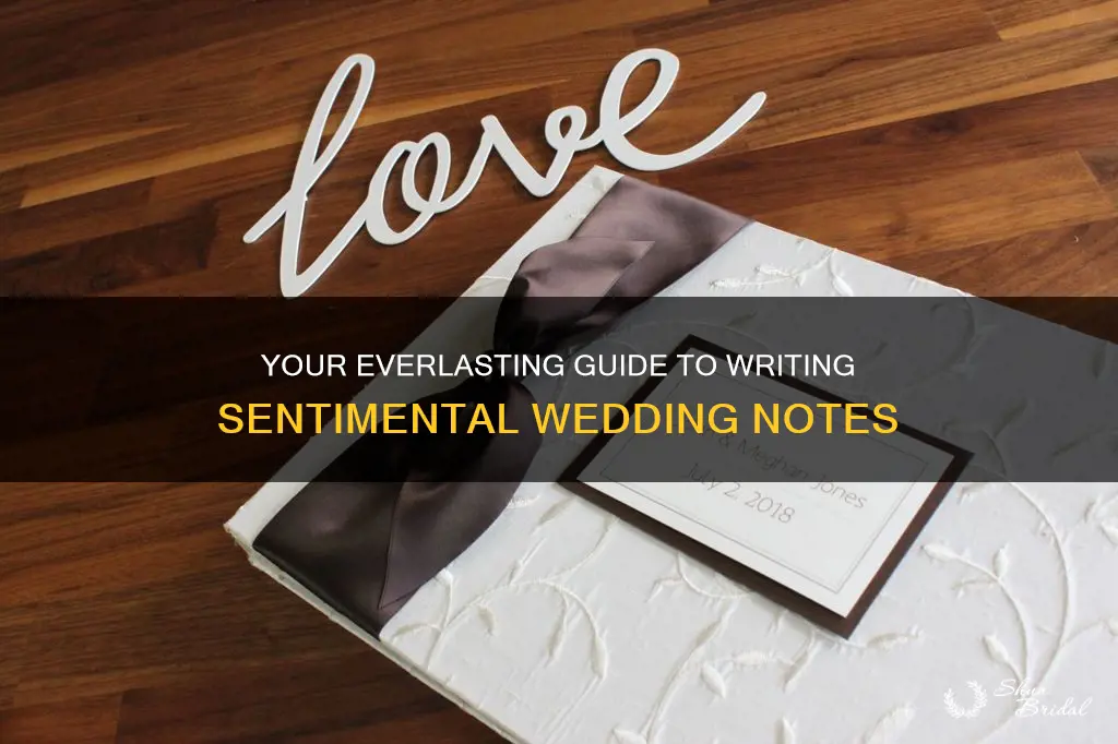 what to write in a wedding memory book