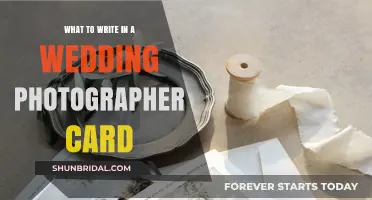 Perfect Words: Crafting Heartfelt Messages for Your Wedding Photographer