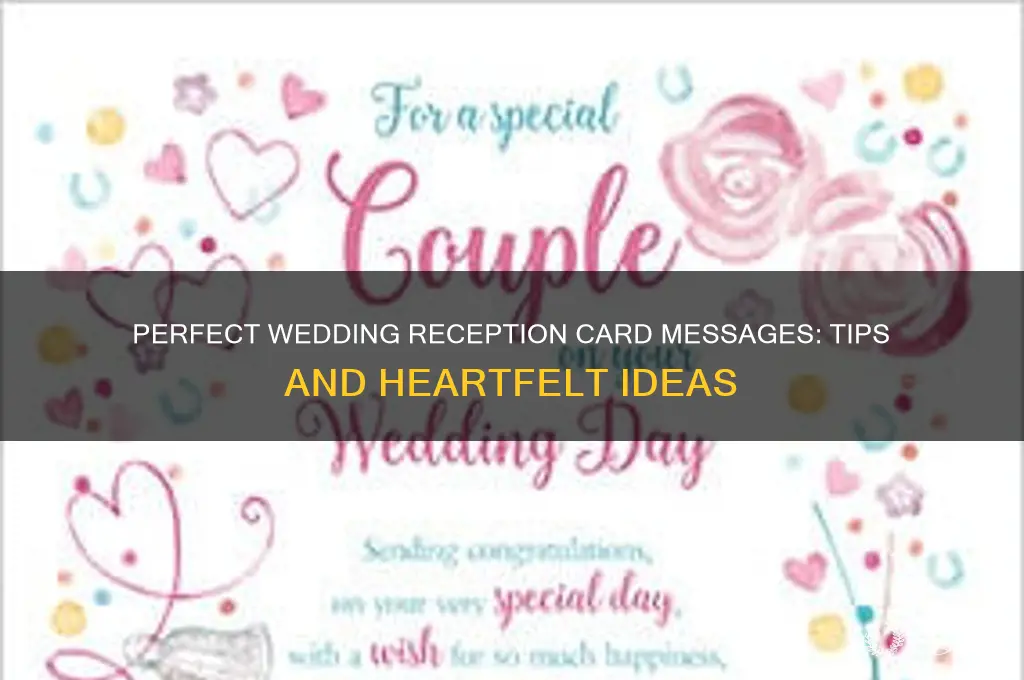 what to write in a wedding reception card