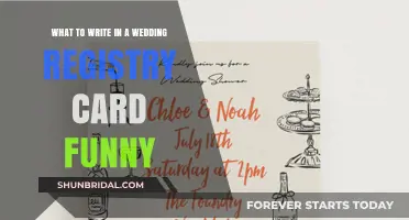 Hilarious Wedding Registry Card Messages: Witty Wishes for the Happy Couple