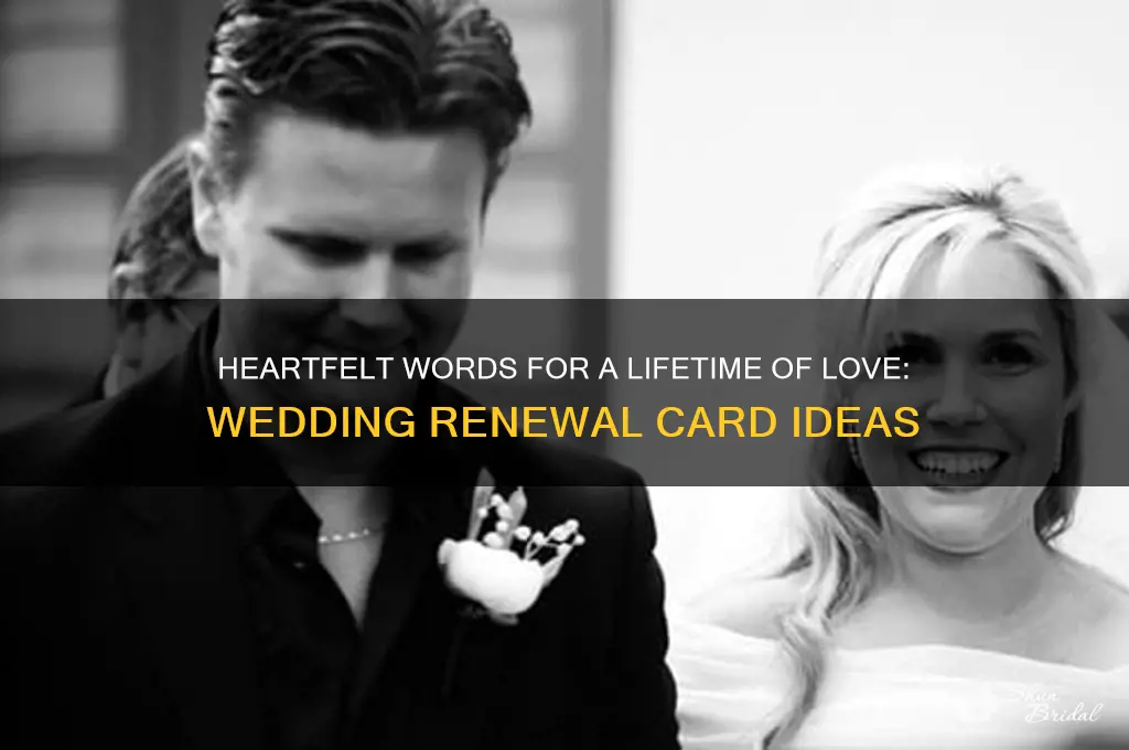 what to write in a wedding renewal card