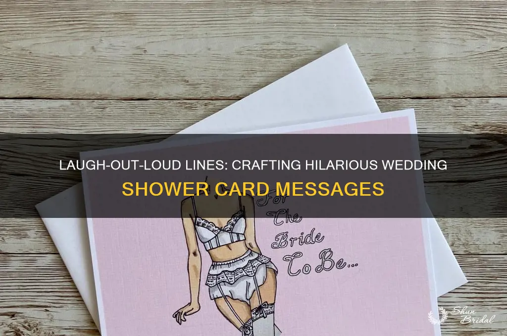 what to write in a wedding shower card funny