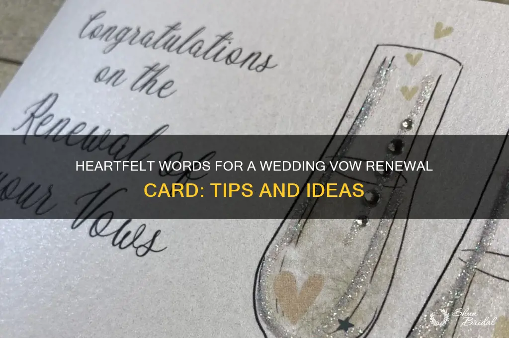 what to write in a wedding vow renewal card