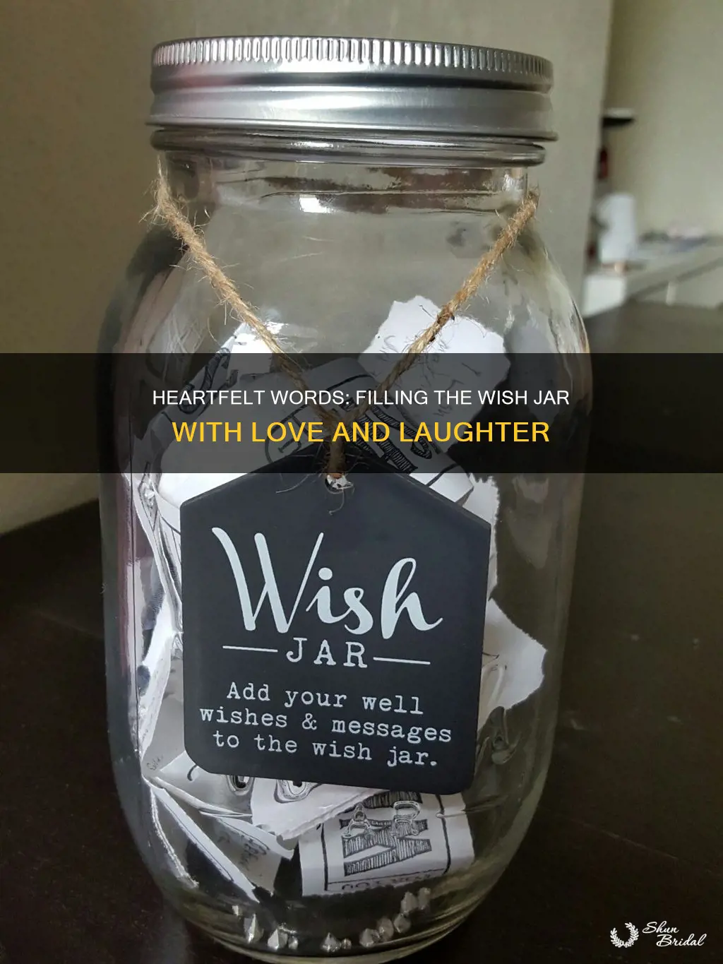 what to write in a wedding wish jar