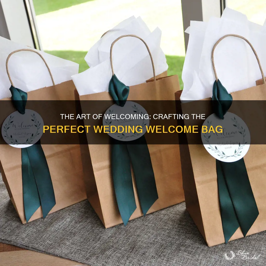 what to write in a welcome bag for wedding