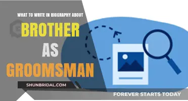 Honoring Your Brother: Crafting a Heartfelt Groomsman Biography