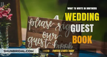 Heartfelt Messages: What to Write in Your Brother’s Wedding Guest Book