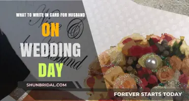 Heartfelt Words: Crafting the Perfect Wedding Day Card for Your Husband