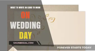 Heartfelt Wedding Day Card Messages to Celebrate Your Mom's Love