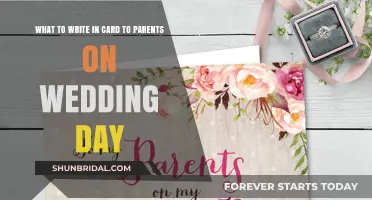 Heartfelt Wedding Card Messages: Expressing Love to Parents on Your Big Day