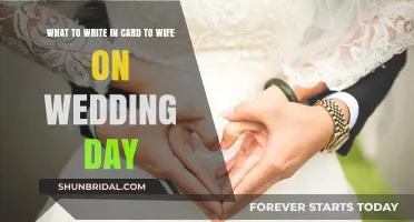 Heartfelt Wedding Day Card Messages: Expressing Love to Your Wife