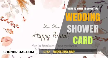 Heartfelt Messages: Crafting the Perfect Daughter's Wedding Shower Card