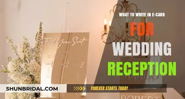 Perfect Wedding Reception E-Card Messages: Warm Wishes for the Happy Couple