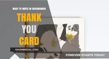 Thoughtful Groomsmen Thank You Card Messages: Expressing Gratitude with Style