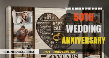 Golden Anniversary Guest Book Messages: Celebrating 50 Years of Love