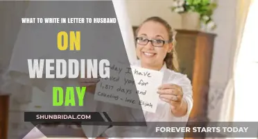 Heartfelt Words: Crafting the Perfect Wedding Day Letter to Your Husband