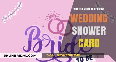 Heartfelt Messages: Crafting the Perfect Nephew's Wedding Shower Card